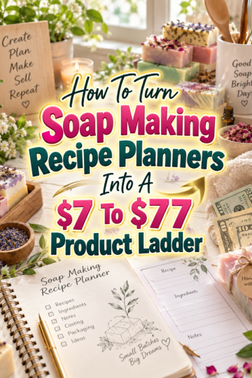 How To Turn Soap Making Recipe Planners Into A  To  Product Ladder