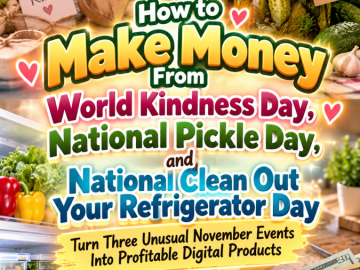 How to Make Money From World Kindness Day, National Pickle Day, and National Clean Out Your Refrigerator Day – Turn Three Unusual November Events Into Profitable Digital Products