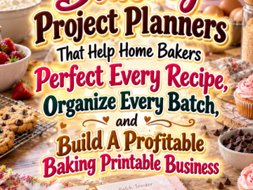 Baking Project Planners That Help Home Bakers Perfect Every Recipe, Organize Every Batch, and Build A Profitable Baking Printable Business