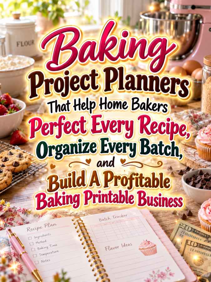 Baking Project Planners That Help Home Bakers Perfect Every Recipe, Organize Every Batch, and Build A Profitable Baking Printable Business