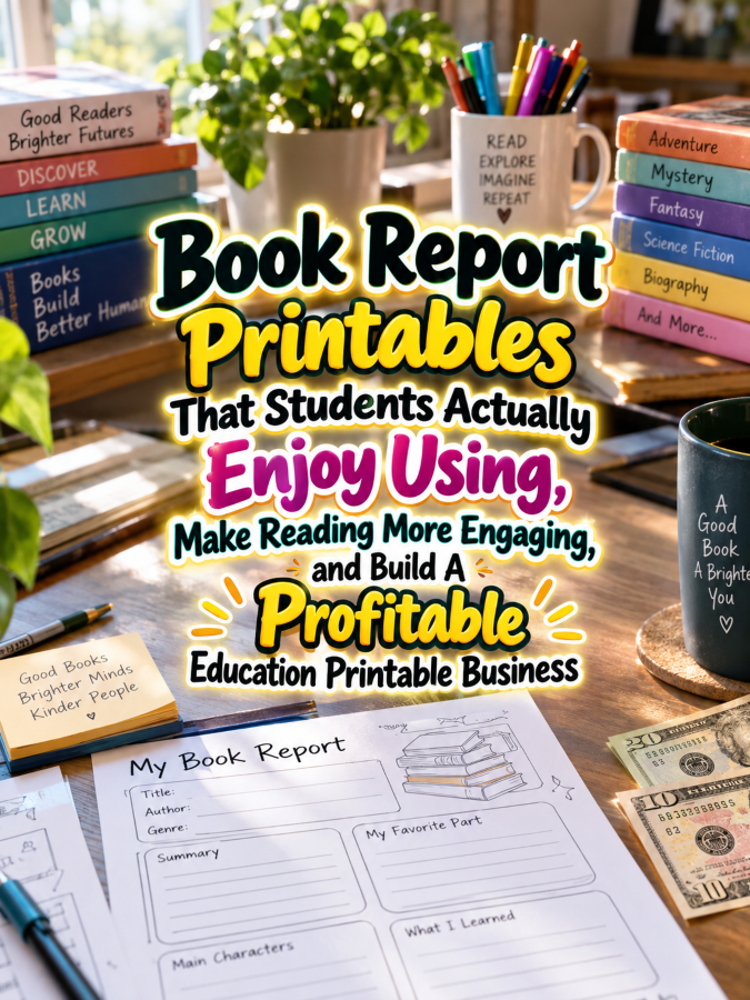 Book Report Printables That Students Actually Enjoy Using, Make Reading More Engaging, and Build A Profitable Education Printable Business Book Report Printables That Students Actually Enjoy Using, Make Reading More Engaging, and Build A Profitable Education Printable Business