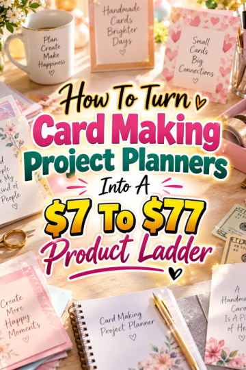 How To Turn Card Making Project Planners Into A  To  Product Ladder