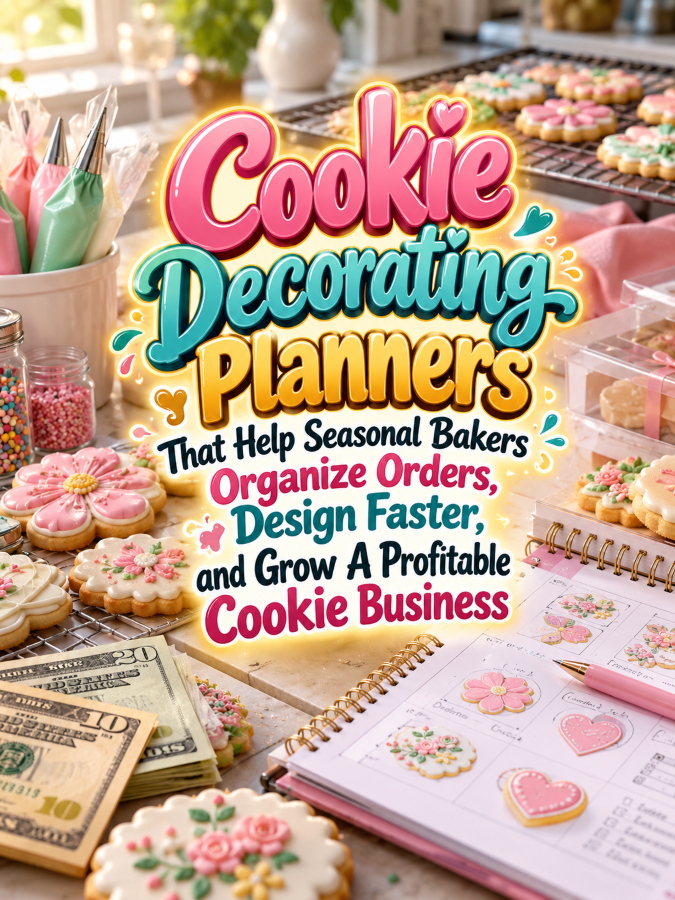 Cookie Decorating Planners That Help Seasonal Bakers Organize Orders, Design Faster, and Grow A Profitable Cookie Business