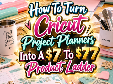 How To Turn Cricut Project Planners Into A  To  Product Ladder