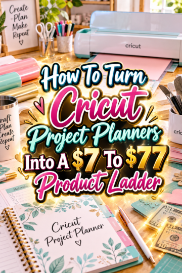 How To Turn Cricut Project Planners Into A  To  Product Ladder