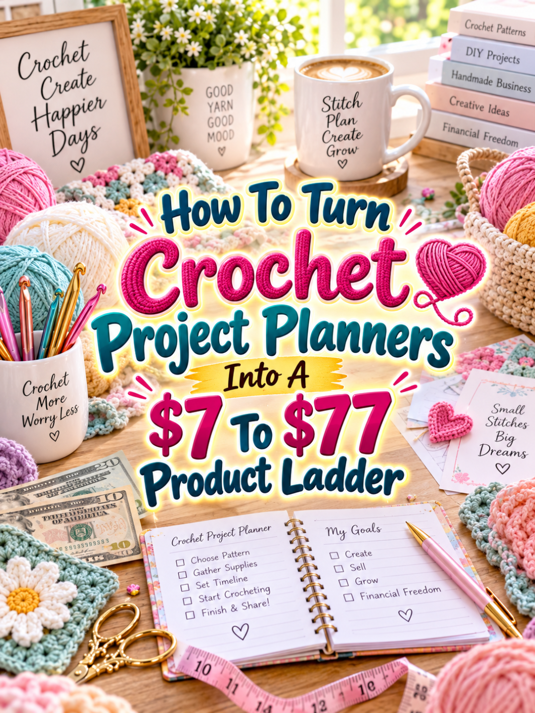 How To Turn Crochet Project Planners Into A  To  Product Ladder