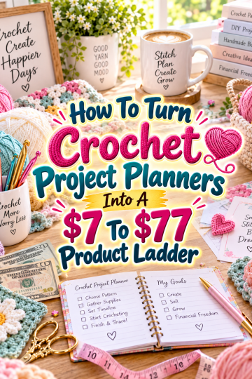 How To Turn Crochet Project Planners Into A  To  Product Ladder