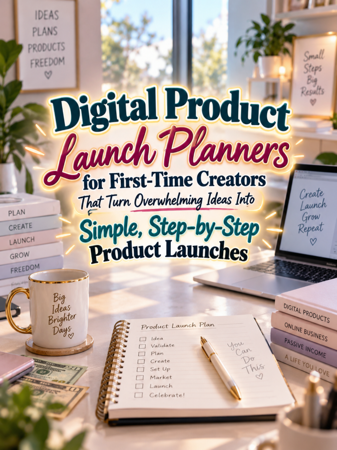 Digital Product Launch Planners for First-Time Creators That Turn Overwhelming Ideas Into Simple, Step-by-Step Product Launches Digital Product Launch Planners for First-Time Creators That Turn Overwhelming Ideas Into Simple, Step-by-Step Product Launches