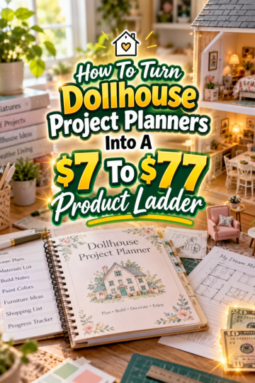How To Turn Dollhouse Project Planners Into A  To  Product Ladder