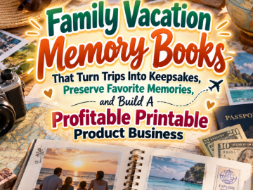 Family Vacation Memory Books That Turn Trips Into Keepsakes, Preserve Favorite Memories, and Build A Profitable Printable Product Business Family Vacation Memory Books That Turn Trips Into Keepsakes, Preserve Favorite Memories, and Build A Profitable Printable Product Business
