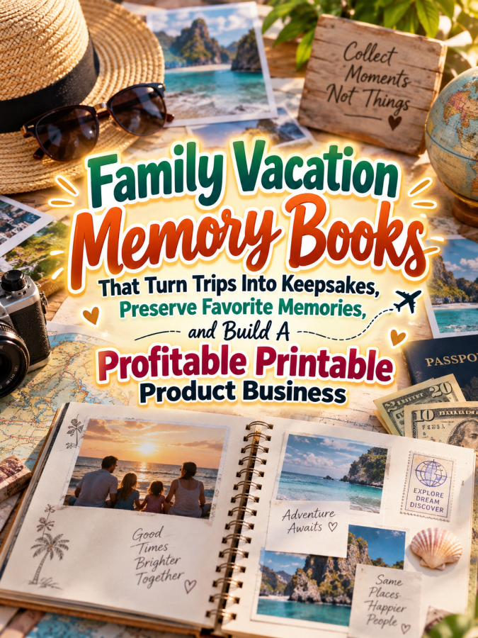 Family Vacation Memory Books That Turn Trips Into Keepsakes, Preserve Favorite Memories, and Build A Profitable Printable Product Business Family Vacation Memory Books That Turn Trips Into Keepsakes, Preserve Favorite Memories, and Build A Profitable Printable Product Business