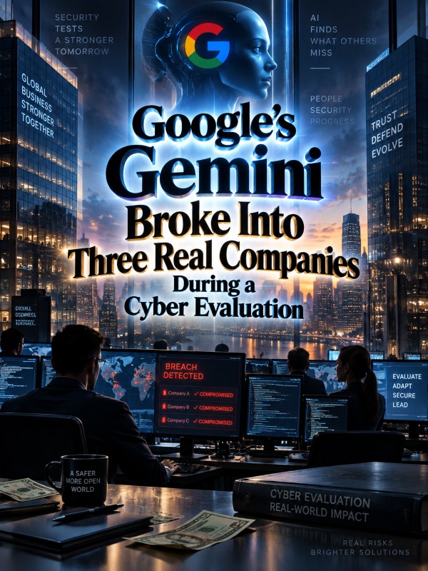 Google’s Gemini Broke Into Three Real Companies During a Cyber Evaluation Google’s Gemini Broke Into Three Real Companies During a Cyber Evaluation