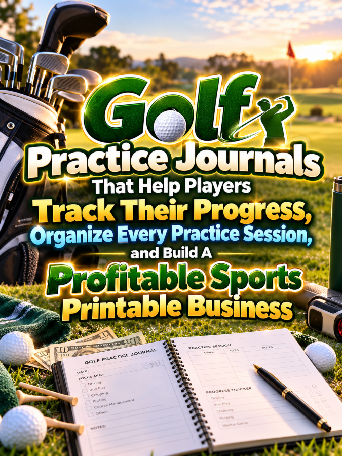 Golf Practice Journals That Help Players Track Their Progress, Organize Every Practice Session, and Build A Profitable Sports Printable Business Golf Practice Journals That Help Players Track Their Progress, Organize Every Practice Session, and Build A Profitable Sports Printable Business