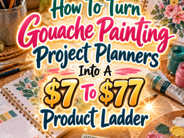 How To Turn Gouache Painting Project Planners Into A  To  Product Ladder