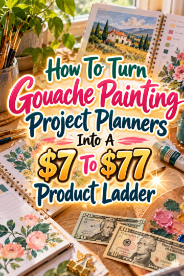 How To Turn Gouache Painting Project Planners Into A  To  Product Ladder
