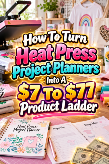How To Turn Heat Press Project Planners Into A  To  Product Ladder