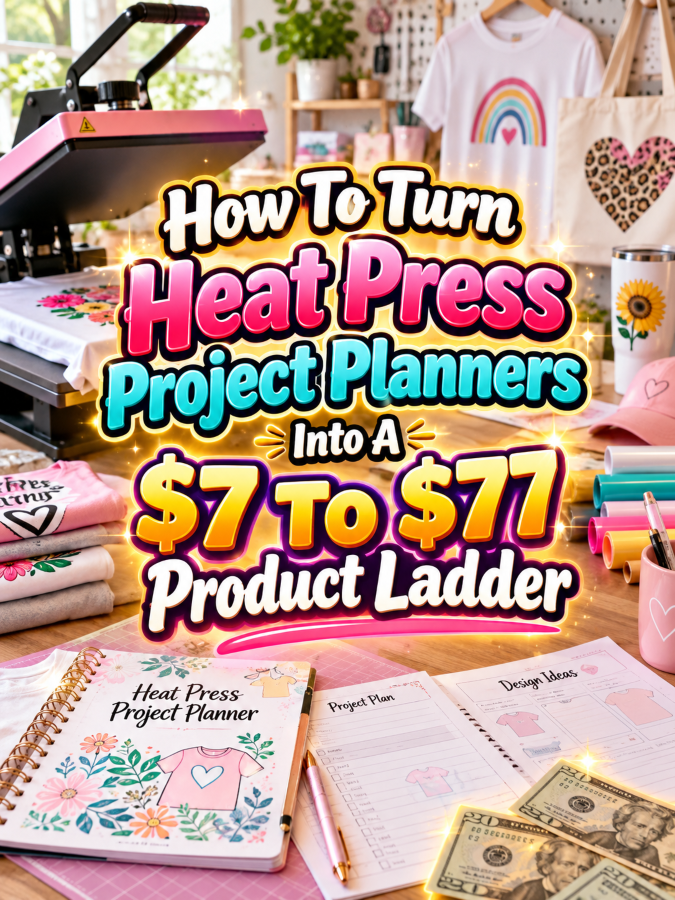 How To Turn Heat Press Project Planners Into A  To  Product Ladder