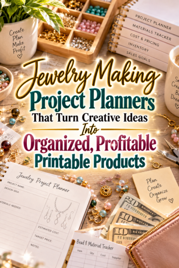 Jewelry Making Project Planners That Turn Creative Ideas Into Organized, Profitable Printable Products