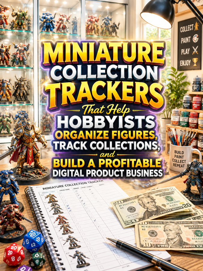 Miniature Collection Trackers That Help Hobbyists Organize Figures, Track Collections, and Build a Profitable Digital Product Business