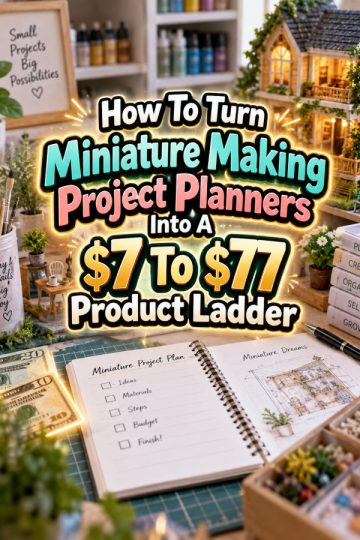 How To Turn Miniature Making Project Planners Into A  To  Product Ladder