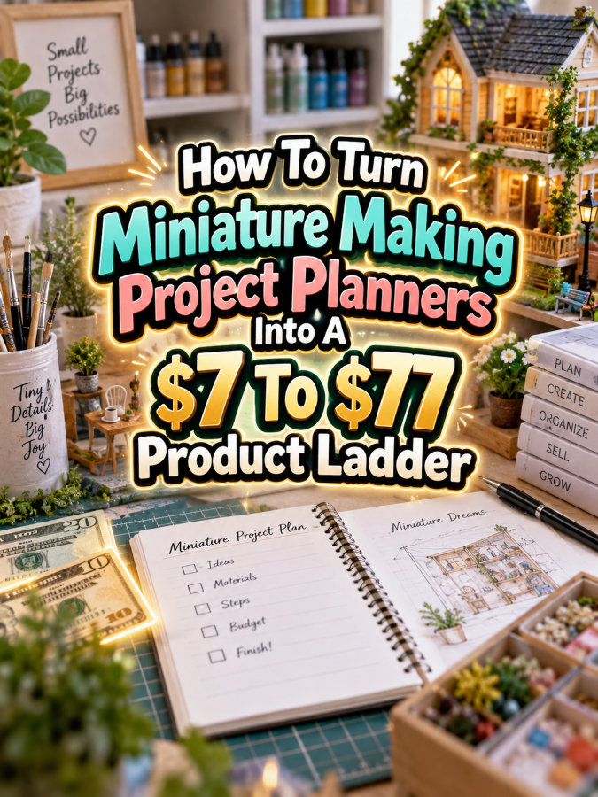 How To Turn Miniature Making Project Planners Into A  To  Product Ladder