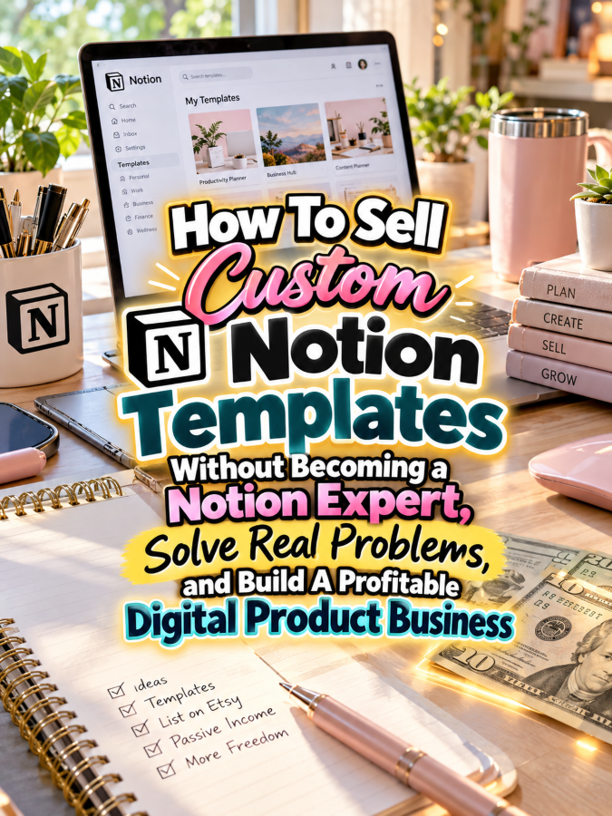 How To Sell Custom Notion Templates Without Becoming a Notion Expert, Solve Real Problems, and Build A Profitable Digital Product Business How To Sell Custom Notion Templates Without Becoming a Notion Expert, Solve Real Problems, and Build A Profitable Digital Product Business