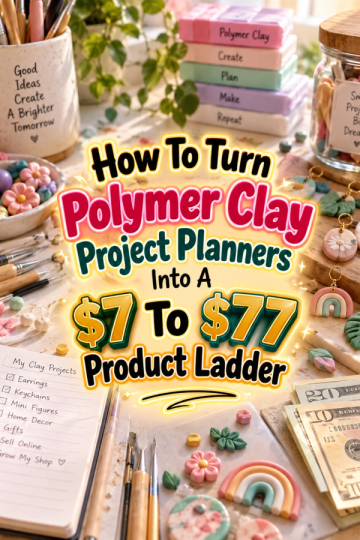 How To Turn Polymer Clay Project Planners Into A  To  Product Ladder