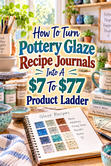 How To Turn Pottery Glaze Recipe Journals Into A  To  Product Ladder