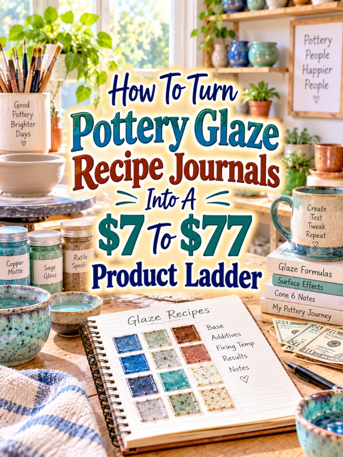 How To Turn Pottery Glaze Recipe Journals Into A  To  Product Ladder