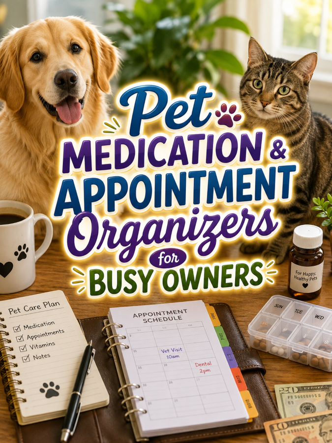 Pet Medication & Appointment Organizers for Busy Owners