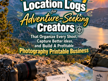 Photography Location Logs for Adventure-Seeking Creators That Organize Every Shoot, Capture Better Ideas, and Build A Profitable Photography Printable Business