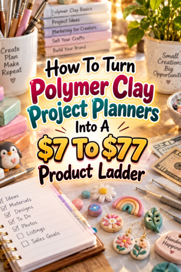 How To Turn Polymer Clay Project Planners Into A  To  Product Ladder