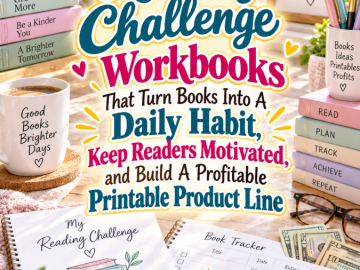 Reading Challenge Workbooks That Turn Books Into A Daily Habit, Keep Readers Motivated, and Build A Profitable Printable Product Line