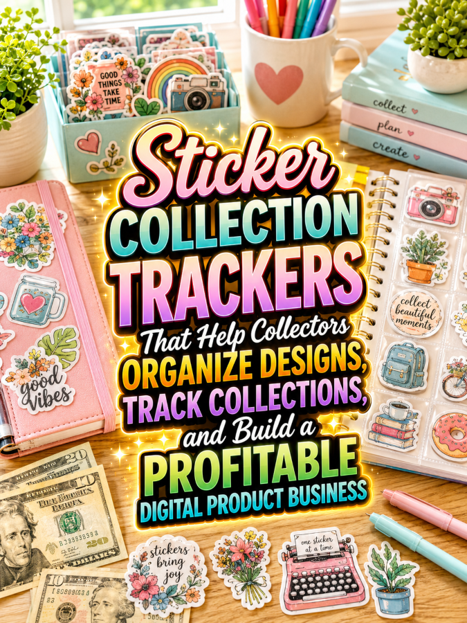 Sticker Collection Trackers That Help Collectors Organize Designs, Track Collections, and Build a Profitable Digital Product Business