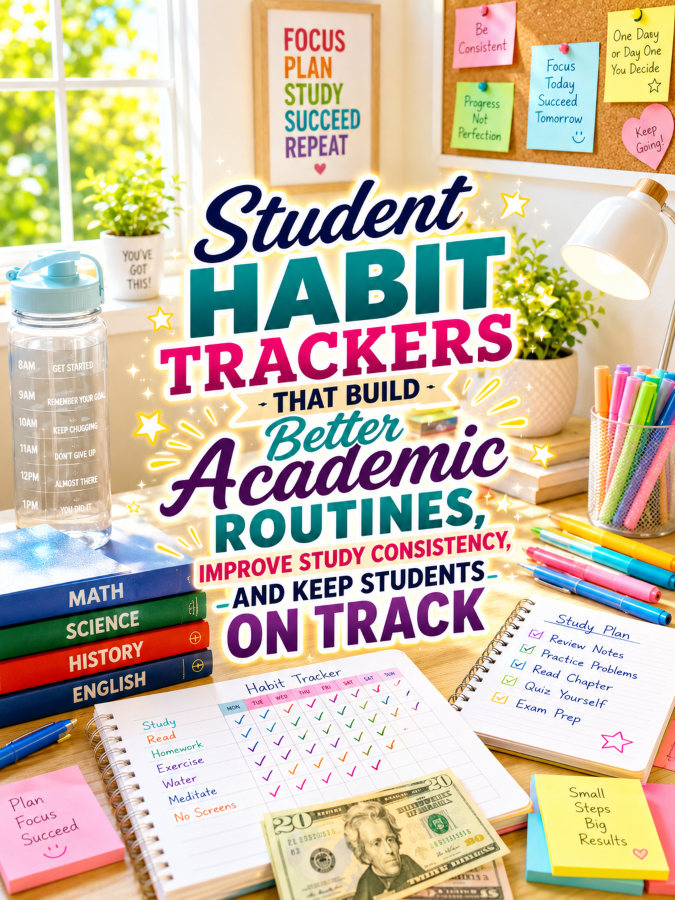Student Habit Trackers That Build Better Academic Routines, Improve Study Consistency, and Keep Students on Track