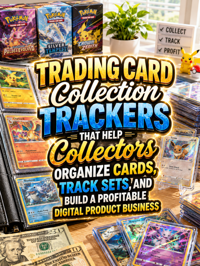 Trading Card Collection Trackers That Help Collectors Organize Cards, Track Sets, and Build a Profitable Digital Product Business
