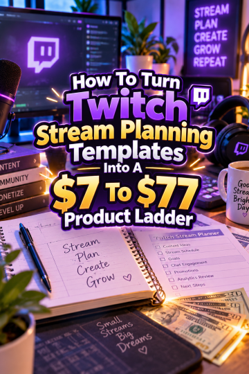 How To Turn Twitch Stream Planning Templates Into A  To  Product Ladder