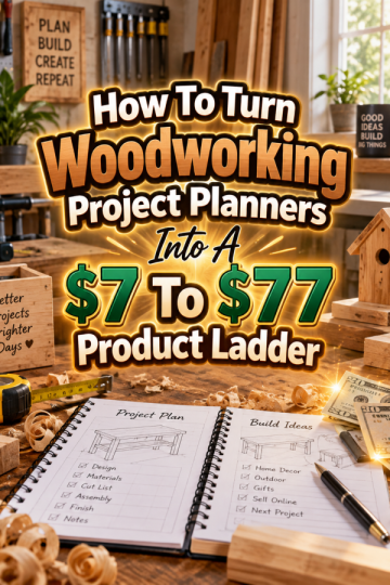 How To Turn Woodworking Project Planners Into A  To  Product Ladder