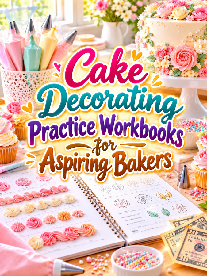 Cake Decorating Practice Workbooks for Aspiring Bakers Cake Decorating Practice Workbooks for Aspiring Bakers