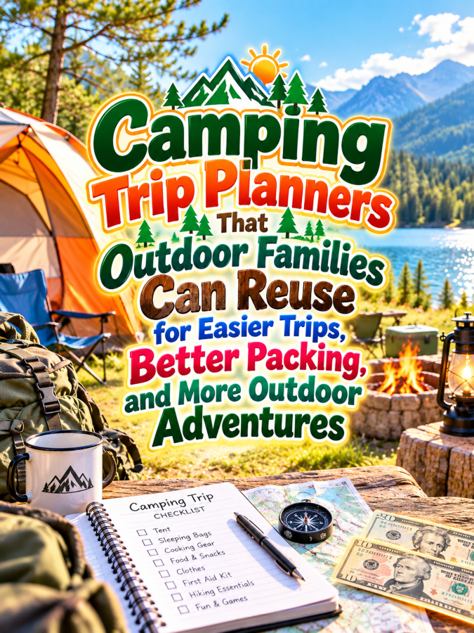 Camping Trip Planners That Outdoor Families Can Reuse for Easier Trips, Better Packing, and More Outdoor Adventures