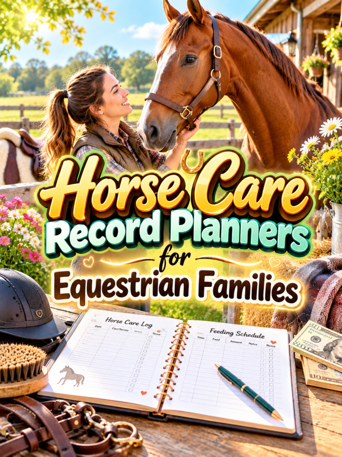 Horse Care Record Planners for Equestrian Families Horse Care Record Planners for Equestrian Families