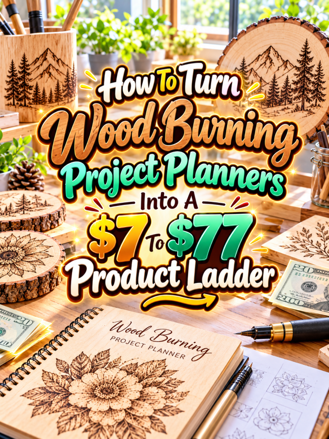 How To Turn Wood Burning Project Planners Into A  To  Product Ladder