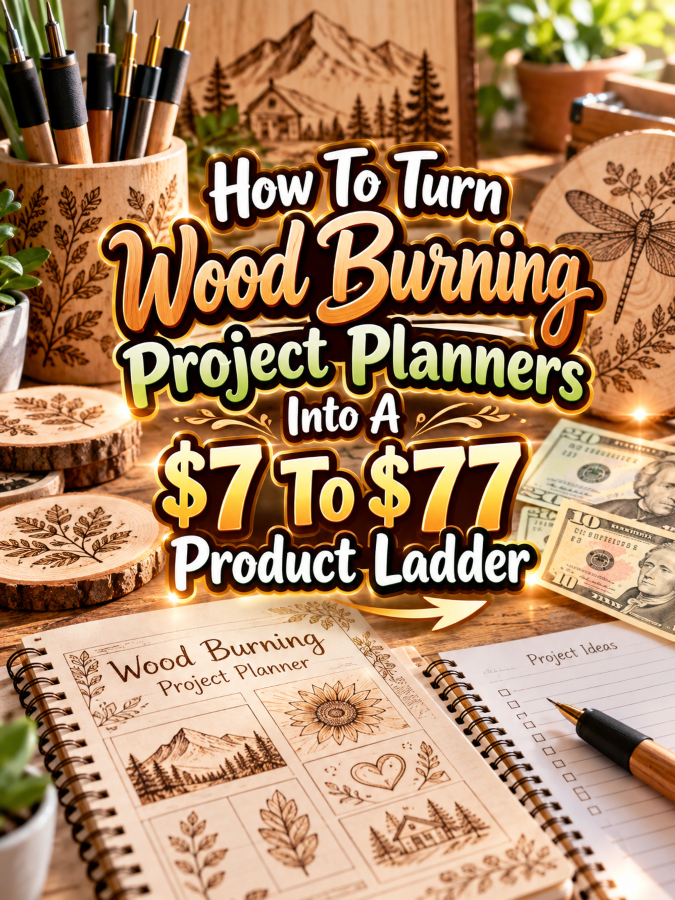 How To Turn Wood Burning Project Planners Into A  To  Product Ladder